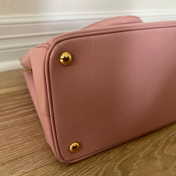 PRADA Prada Saffiano Lux Orchidea Medium Double Zip Tote Bag - Picture 16 of 16